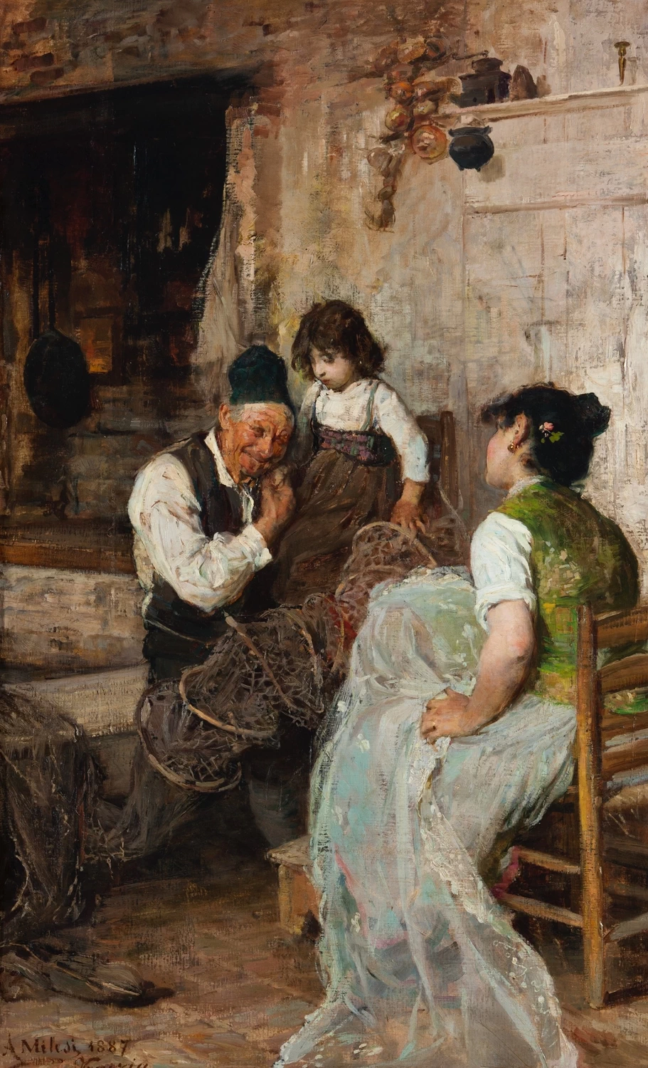 La famiglia del pescatore, 1887